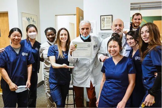 NYCHP students and faculty celebrating an academic achievement
